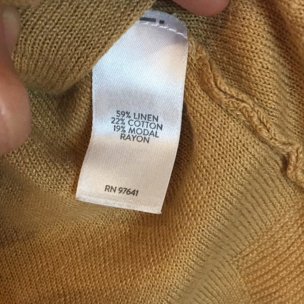 J Jill tan quarter sleeve knit women casual shirt size eXra small good condition - Picture 3 of 4
